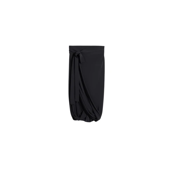Lemaire Soft Wrap Skirt in Viscose Crepe Jersey - Skirts - Parisian Minimalist Luxury at Coveti