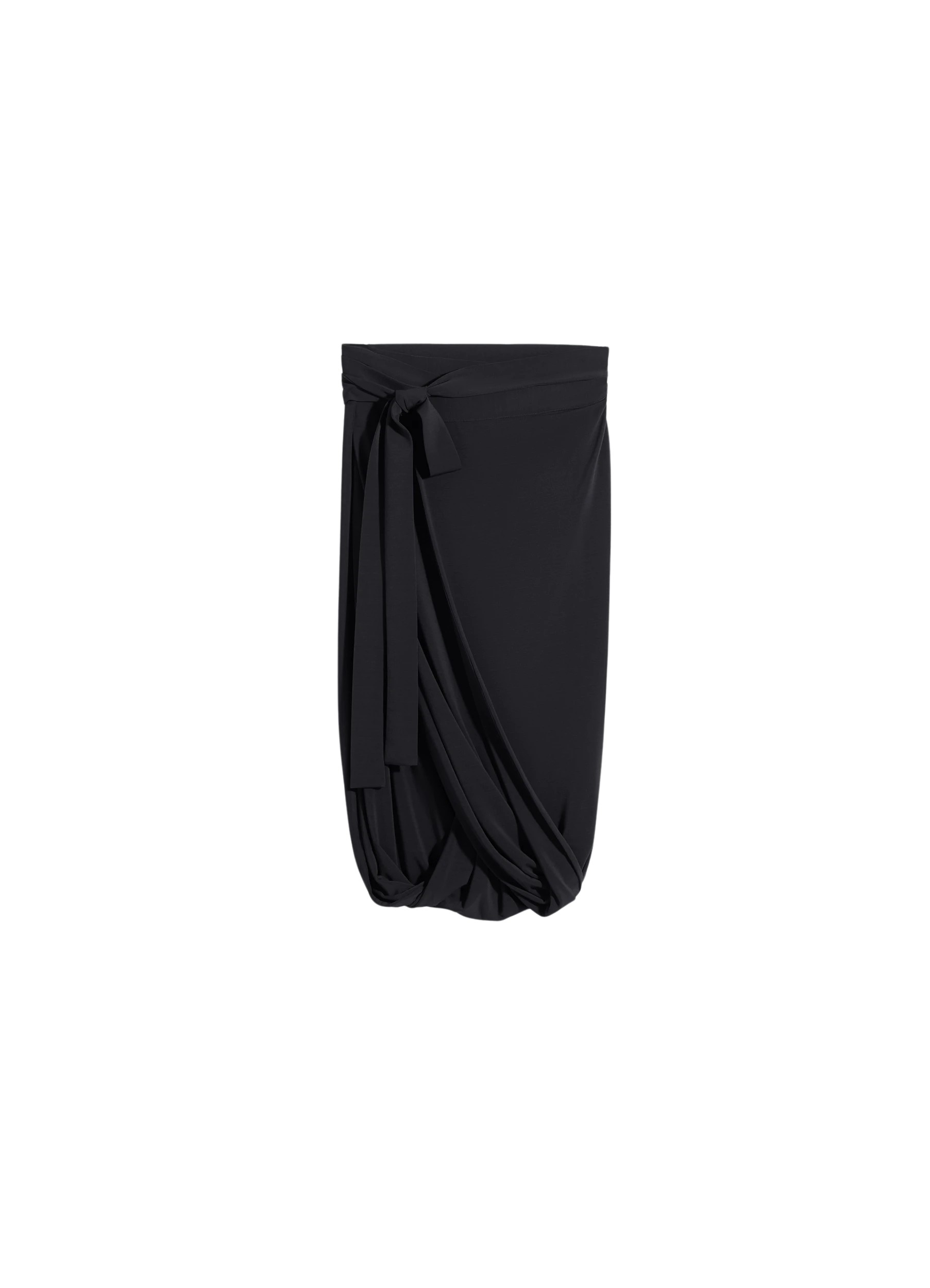 Lemaire Soft Wrap Skirt in Viscose Crepe Jersey