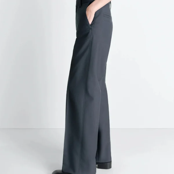 Lemaire Straight Tailored Pants in Polywool - Pants - Parisian Minimalist Luxury at Coveti