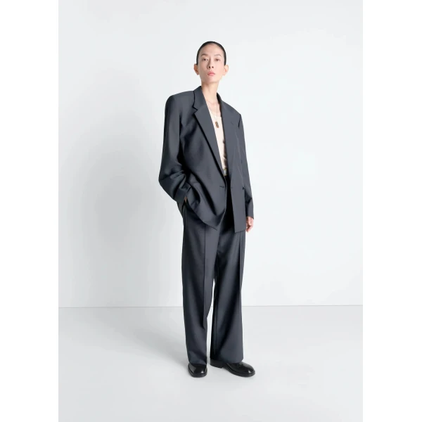 Lemaire Straight Tailored Pants in Polywool, view 4