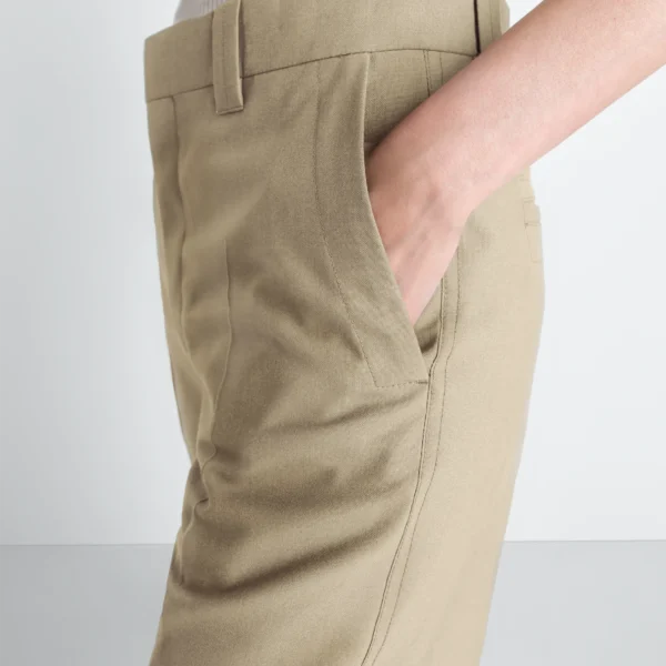 Lemaire Straight Tailored Pants in Polywool - Pants - Parisian Minimalist Luxury at Coveti