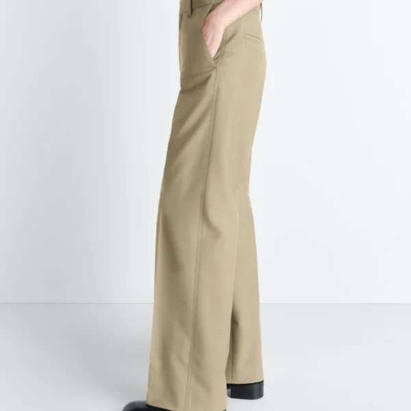 Lemaire Straight Tailored Pants in Polywool - Pants - Parisian Minimalist Luxury at Coveti