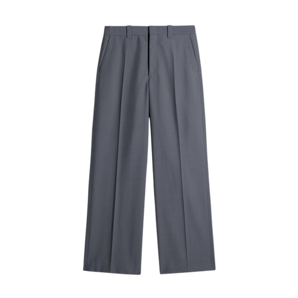 Lemaire Straight Tailored Pants in Polywool - Pants - Parisian Minimalist Luxury at Coveti