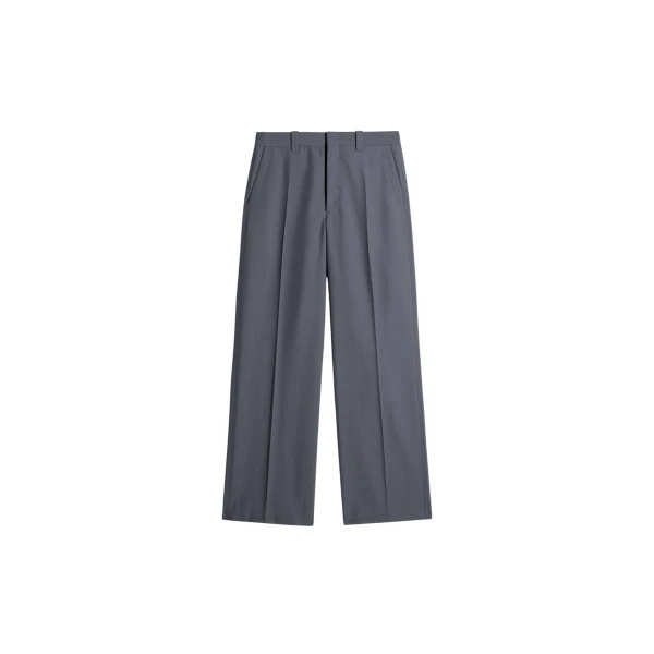 Lemaire Straight Tailored Pants in Polywool - Pants - Parisian Minimalist Luxury at Coveti