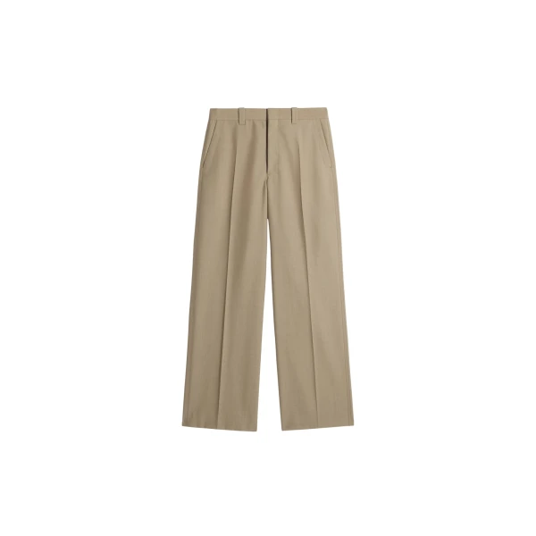 Lemaire Straight Tailored Pants in Polywool - Pants - Parisian Minimalist Luxury at Coveti