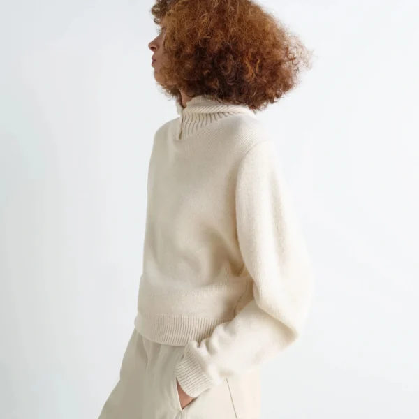 Lemaire Sweater with Hood in Wool Alpaca - Knitwear - Parisian Minimalist Luxury at Coveti