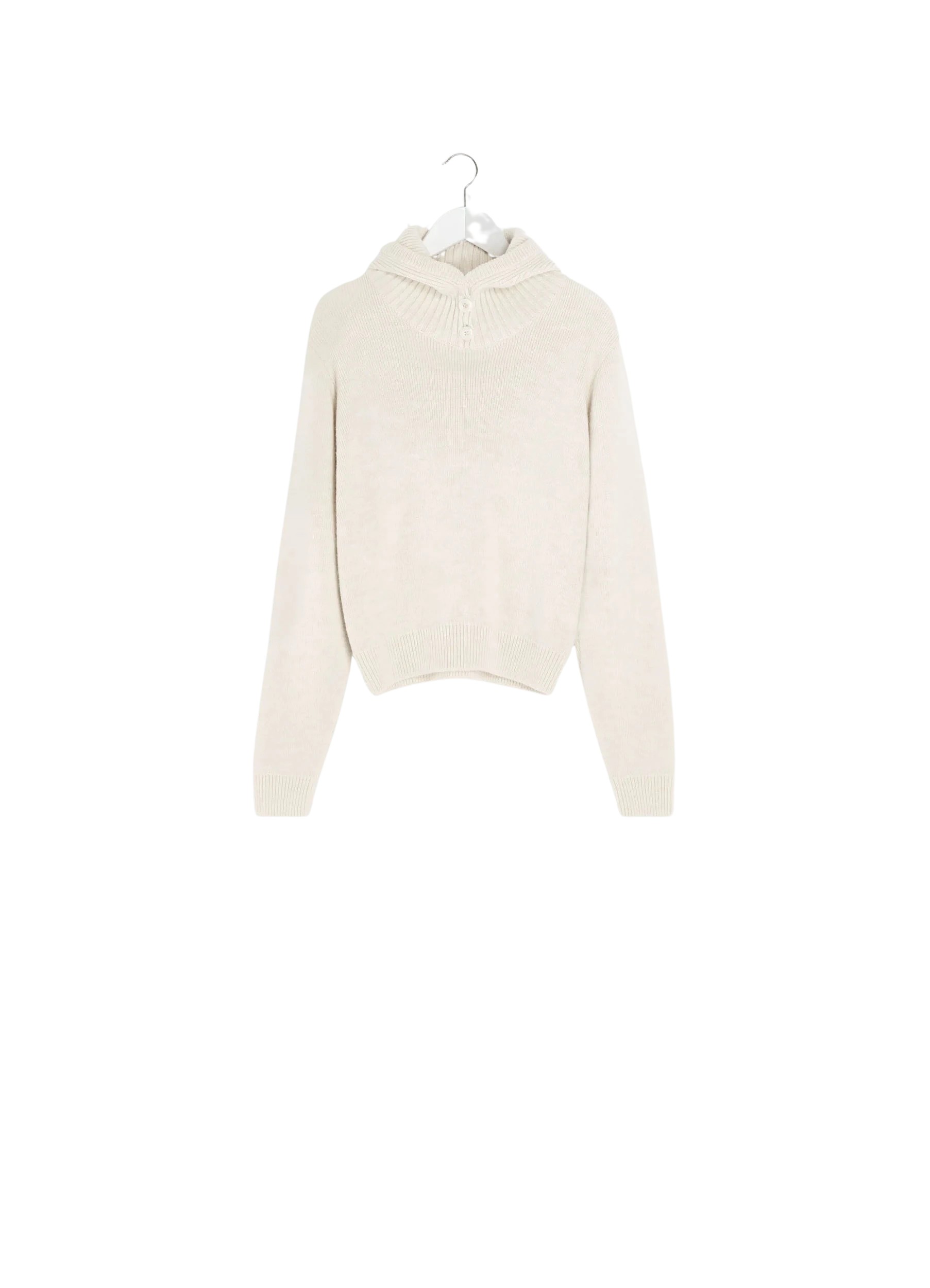Lemaire Sweater with Hood in Wool Alpaca - Knitwear - Parisian Minimalist Luxury at Coveti