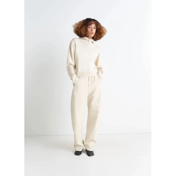 Lemaire Sweater with Hood in Wool Alpaca, view 4
