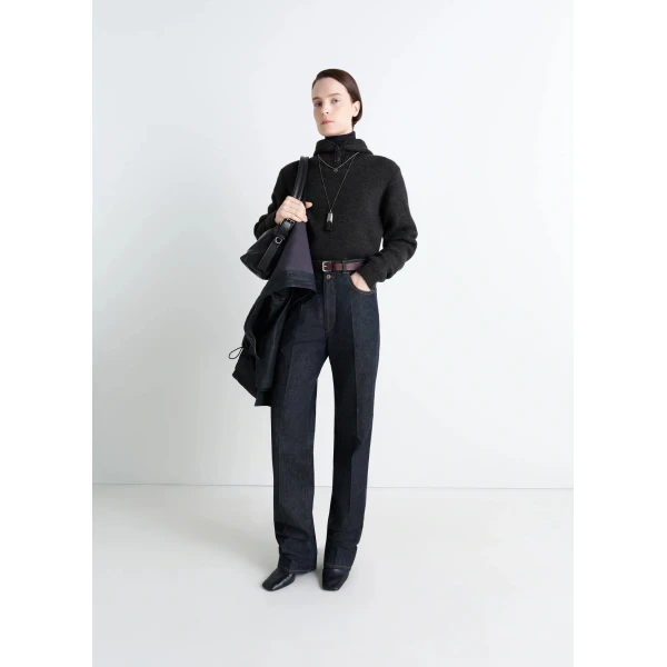 Lemaire Sweater with Hood in Wool Alpaca, view 3