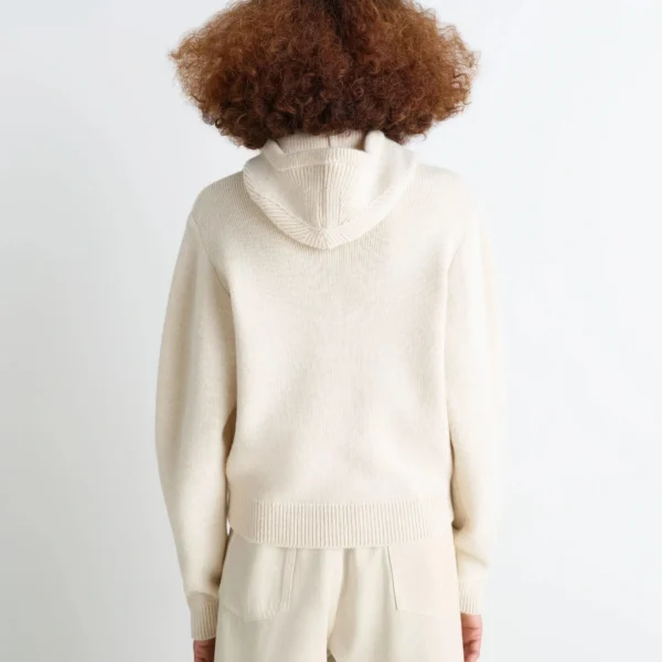 Lemaire Sweater with Hood in Wool Alpaca - Knitwear - Parisian Minimalist Luxury at Coveti