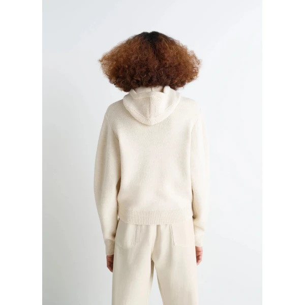 Lemaire Sweater with Hood in Wool Alpaca, view 6