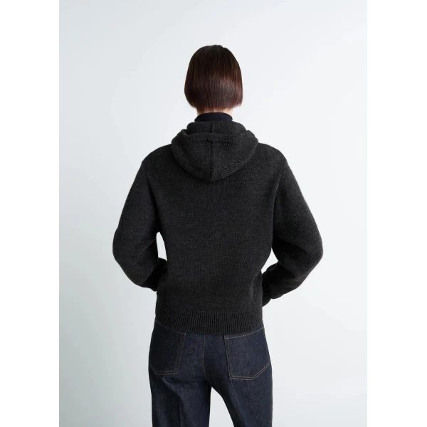 Lemaire Sweater with Hood in Wool Alpaca, view 5