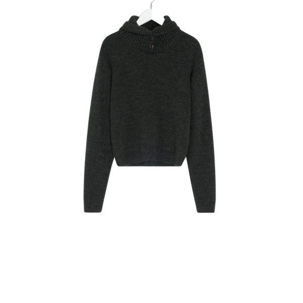 Lemaire Sweater with Hood in Wool Alpaca - Knitwear - Parisian Minimalist Luxury at Coveti