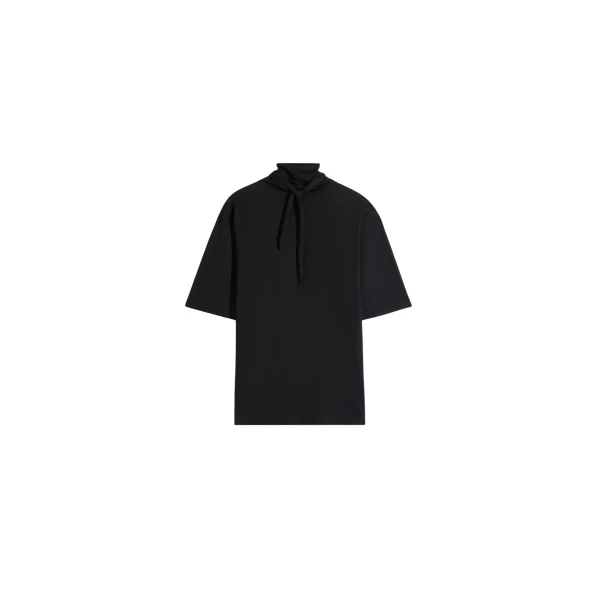Lemaire T-shirt with Foulard in Jersey - Tops - Parisian Minimalist Luxury at Coveti