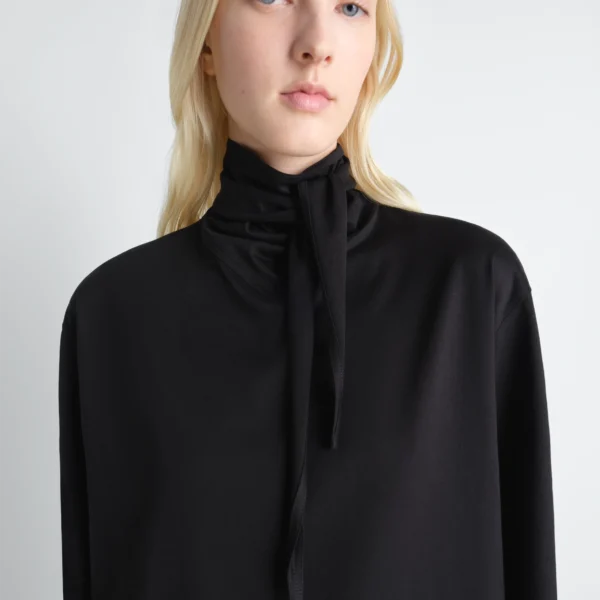Lemaire T-shirt with Foulard in Jersey - Tops - Parisian Minimalist Luxury at Coveti