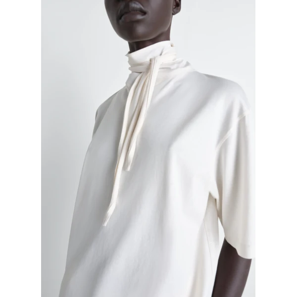 Lemaire T-shirt with Foulard in Jersey Top, view 4