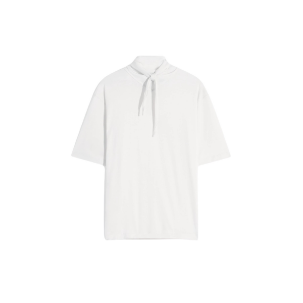 Lemaire T-shirt with Foulard in Jersey - Tops - Parisian Minimalist Luxury at Coveti
