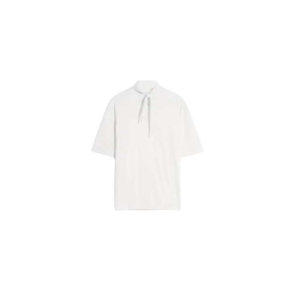 Lemaire T-shirt with Foulard in Jersey - Tops - Parisian Minimalist Luxury at Coveti