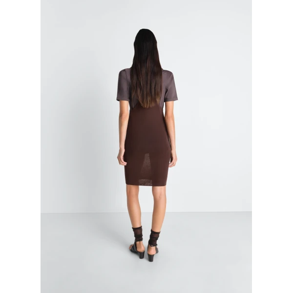 Lemaire Tank Top Mini Dress in Viscose Crepe, view 2