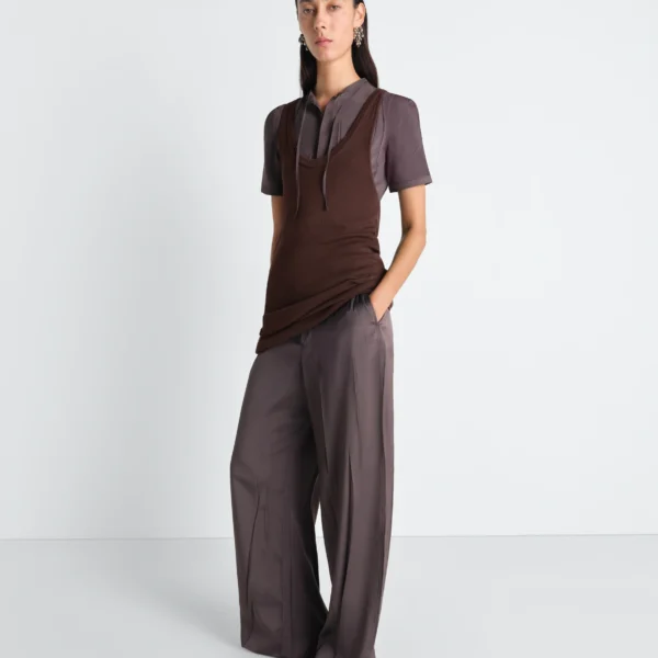 Lemaire Tank Top Mini Dress in Viscose Crepe - Dresses - Parisian Minimalist Luxury at Coveti