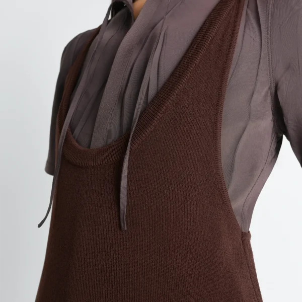 Lemaire Tank Top Mini Dress in Viscose Crepe - Dresses - Parisian Minimalist Luxury at Coveti