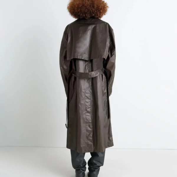 Lemaire Trench Coat in Coated Cotton - Coats - Parisian Minimalist Luxury at Coveti