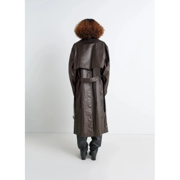 Lemaire Trench Coat in Coated Cotton, view 2