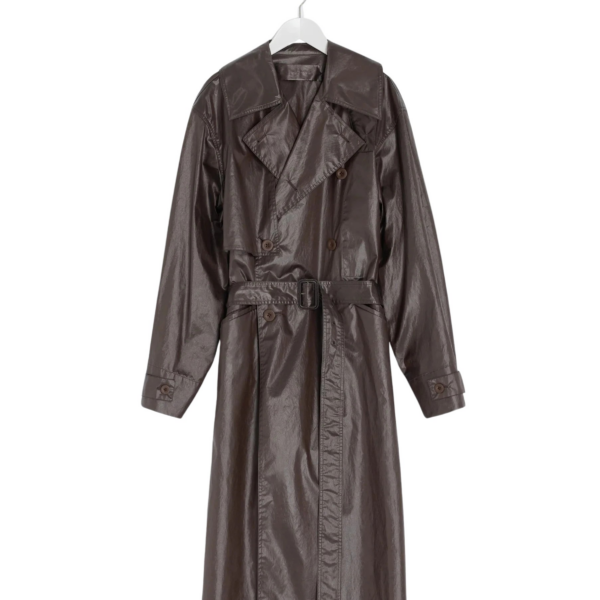 Lemaire Trench Coat in Coated Cotton - Coats - Parisian Minimalist Luxury at Coveti