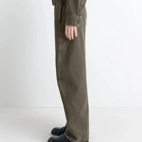 Lemaire Twisted Belted Pants in Denim - Pants - Parisian Minimalist Luxury at Coveti