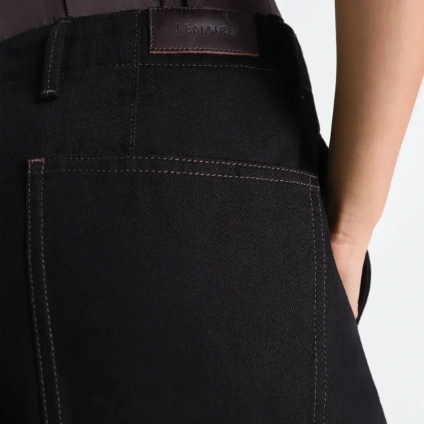 Lemaire Twisted Belted Pants in Denim - Pants - Parisian Minimalist Luxury at Coveti