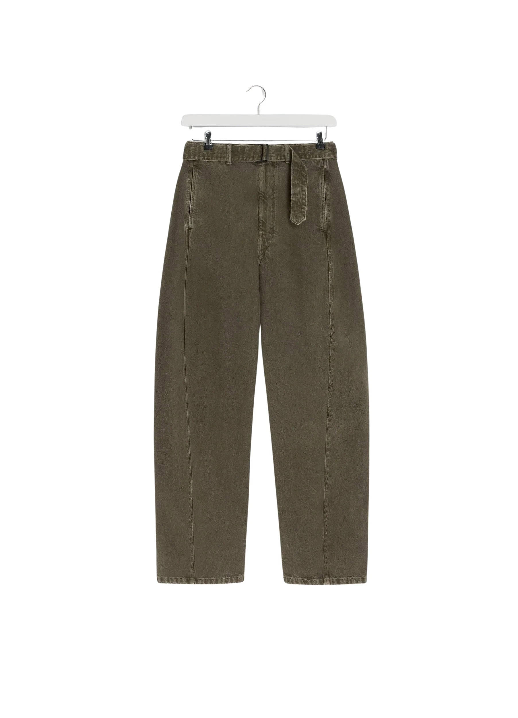 Lemaire-Twisted-Belted-Pants-in-Denim-coveti-1067122_nobg Lemaire Twisted Belted Pants in Denim - Pants - Parisian Minimalist Luxury at Coveti