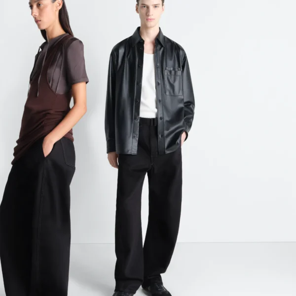 Lemaire Twisted Belted Pants in Denim - Pants - Parisian Minimalist Luxury at Coveti