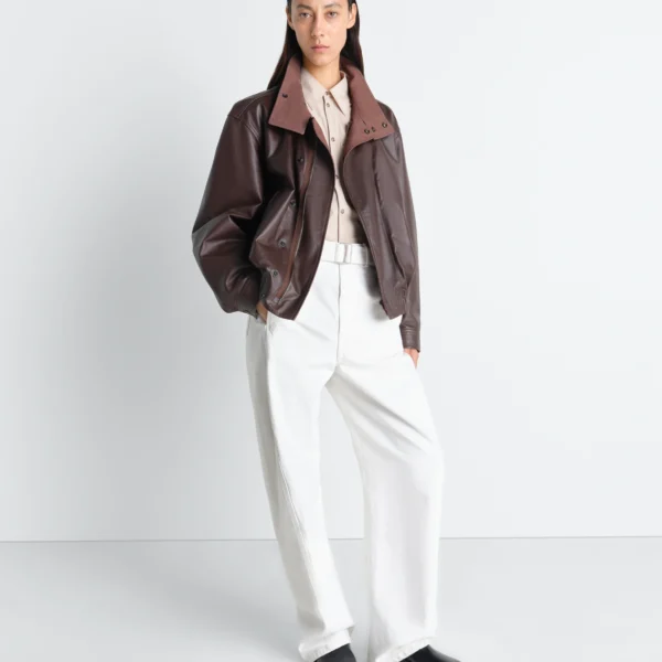 Lemaire Twisted Belted Pants in Denim - Pants - Parisian Minimalist Luxury at Coveti
