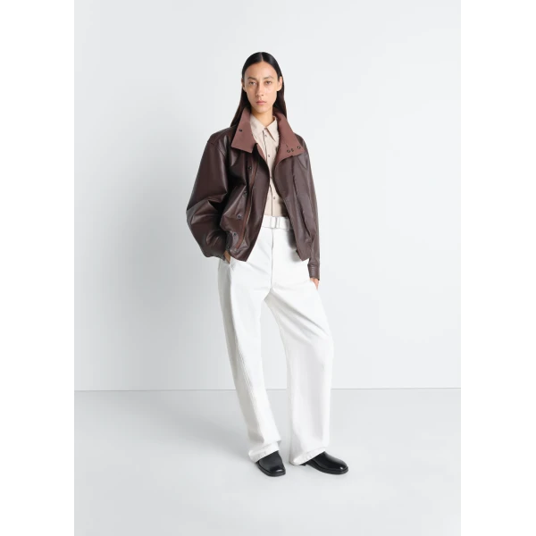 Lemaire Twisted Belted Pants in Denim, view 4