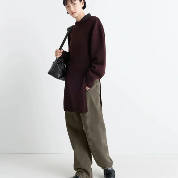 Lemaire Twisted Belted Pants in Denim - Pants - Parisian Minimalist Luxury at Coveti