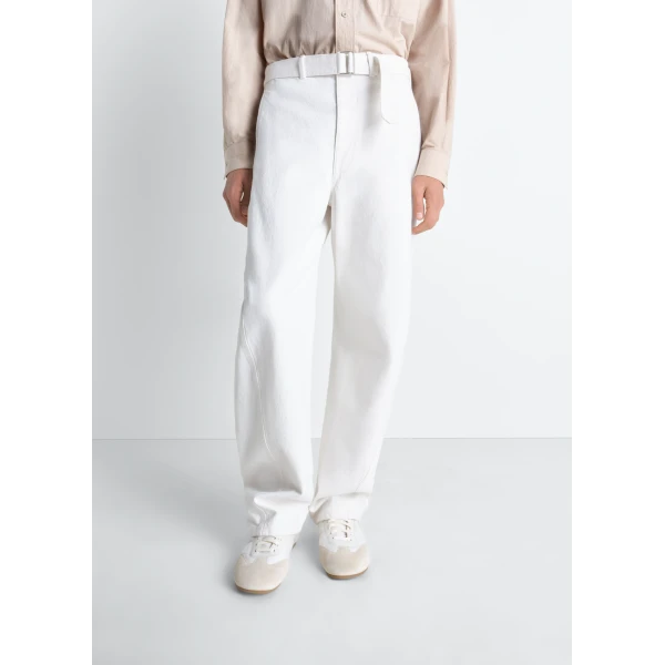 Lemaire Twisted Belted Pants in Denim, view 5