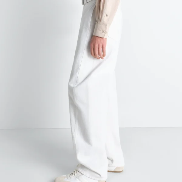 Lemaire Twisted Belted Pants in Denim - Pants - Parisian Minimalist Luxury at Coveti