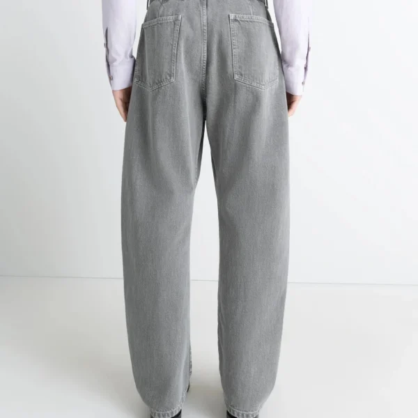 Lemaire Twisted Belted Pants in Denim - Pants - Parisian Minimalist Luxury at Coveti