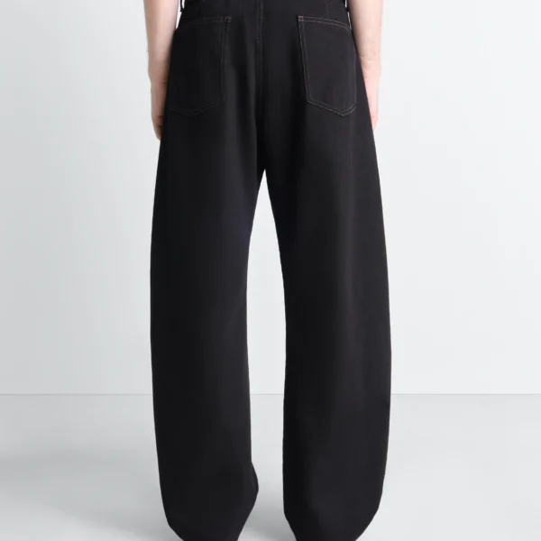 Lemaire Twisted Belted Pants in Denim - Pants - Parisian Minimalist Luxury at Coveti