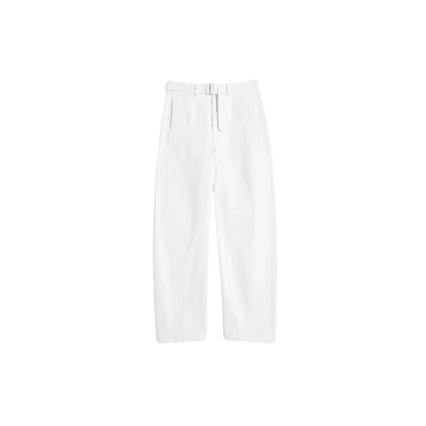 Lemaire Twisted Belted Pants in Denim - Pants - Parisian Minimalist Luxury at Coveti