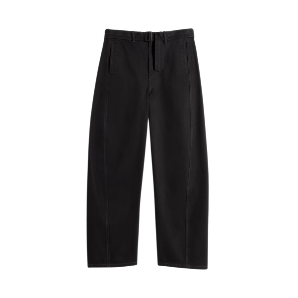Lemaire Twisted Belted Pants in Denim - Pants - Parisian Minimalist Luxury at Coveti