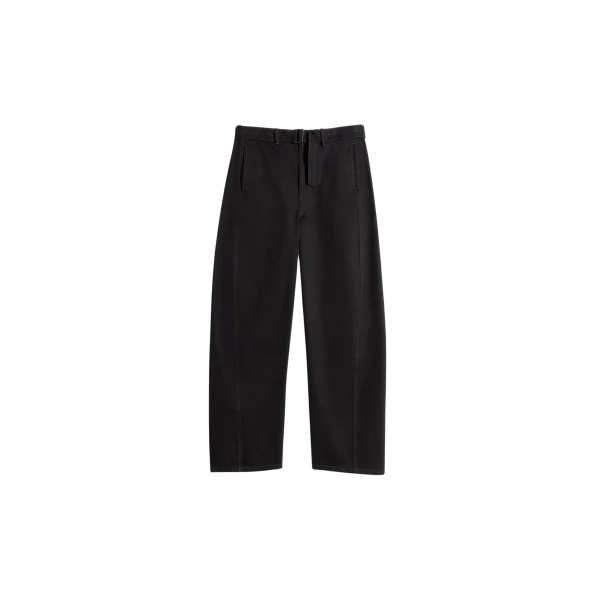 Lemaire Twisted Belted Pants in Denim - Pants - Parisian Minimalist Luxury at Coveti