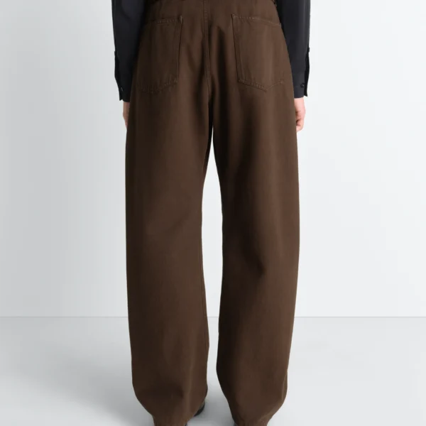 Lemaire Twisted Belted Pants in Dyed Heavy Broken Twill - Pants - Parisian Minimalist Luxury at Coveti