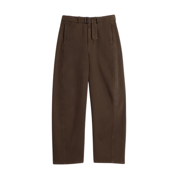 Lemaire Twisted Belted Pants in Dyed Heavy Broken Twill - Pants - Parisian Minimalist Luxury at Coveti