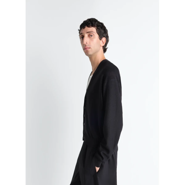 Lemaire Twisted Cardigan in Merino Blend, view 2