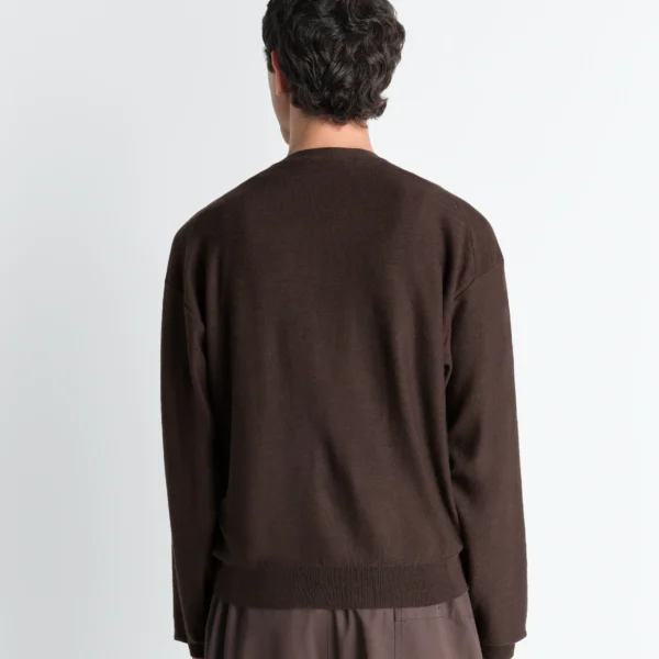 Lemaire Twisted Cardigan in Merino Blend - Knitwear - Parisian Minimalist Luxury at Coveti