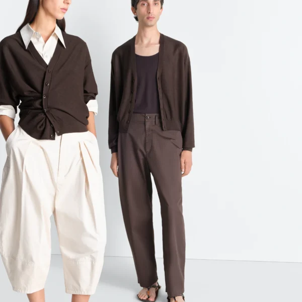Lemaire Twisted Cardigan in Merino Blend - Knitwear - Parisian Minimalist Luxury at Coveti