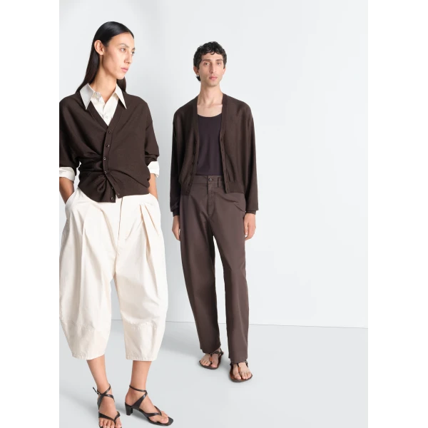 Lemaire Twisted Cardigan in Merino Blend, view 3