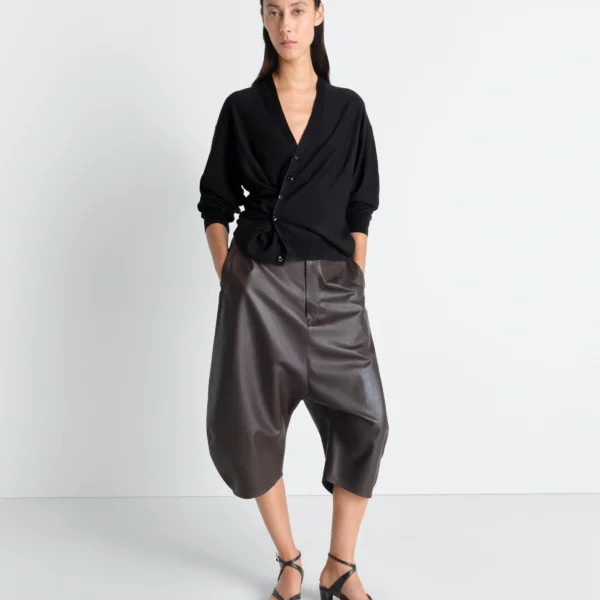 Lemaire Twisted Cardigan in Merino Blend - Knitwear - Parisian Minimalist Luxury at Coveti