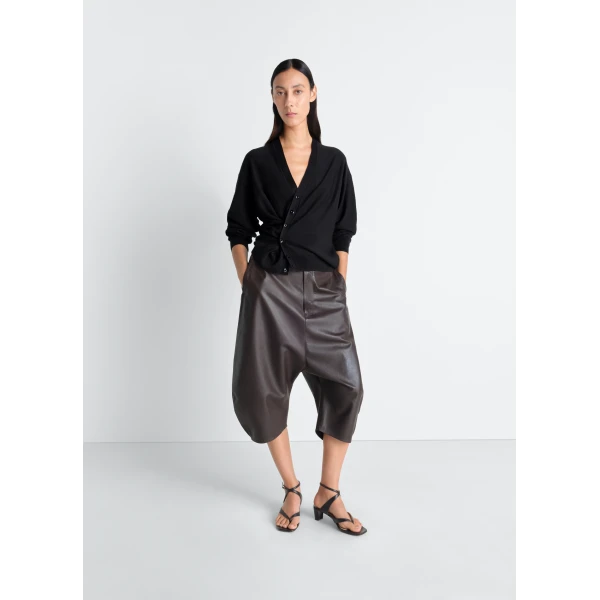 Lemaire Twisted Cardigan in Merino Blend, view 4
